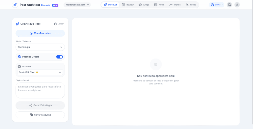 Post Architect — SaaS de IA & Automação de Conteúdo
